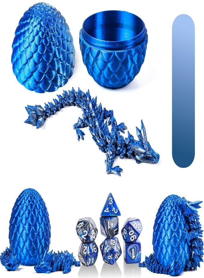 PUGED DND Dice Set Included 42 Pieces Polyhedral Dices 6 Pcs Dragon Eggs and Rolling Dice Tray for DND RPG MTG Table Games (Double Colors) - Image 4